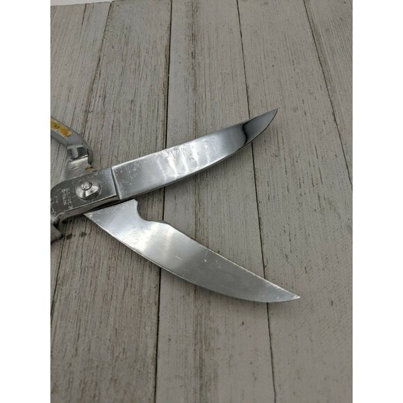 AS Italy Chrome Kitchen Shears Scissors Bone Poultry Shellfish 10 1/2" - Picture 2 of 9